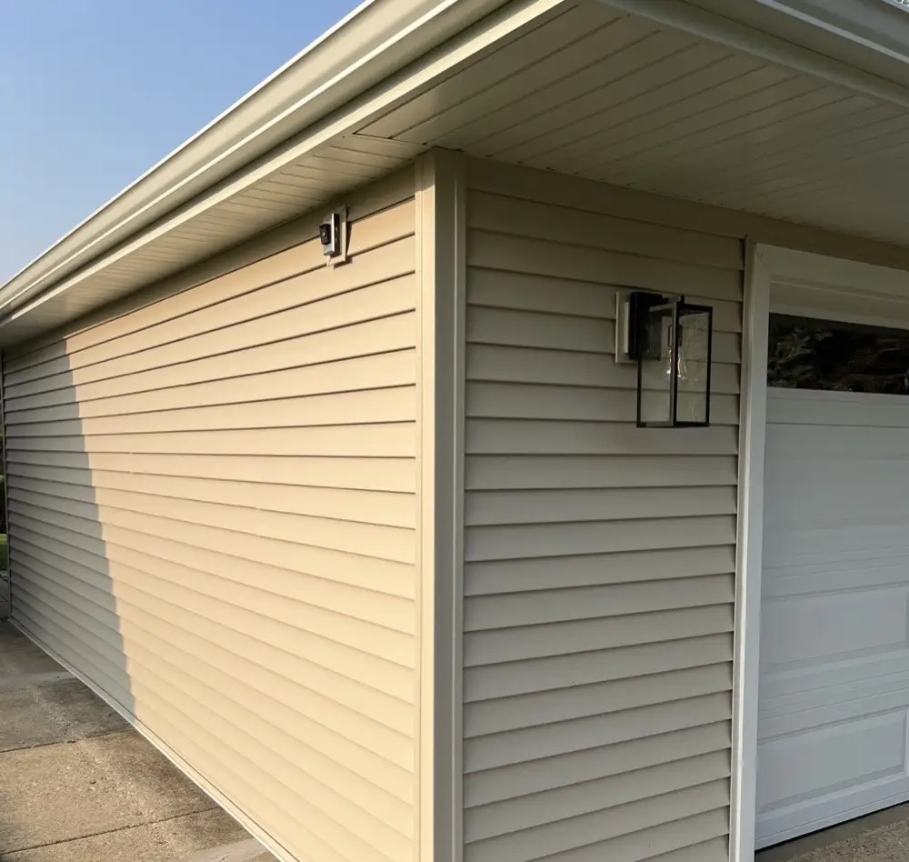 Siding on a home exterior serviced by Hefferan